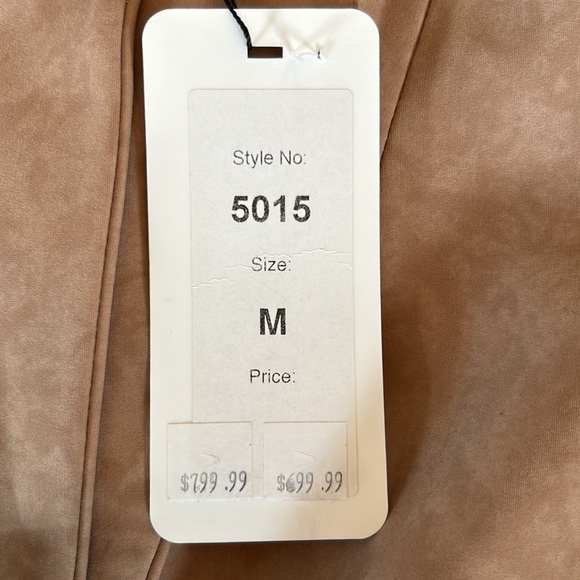 Lady Milan peplum blazer size M new with tags in marled Carmel. - Picture 9 of 9